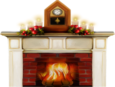 Fireplace, Hearth, Decor, Cozy, Warmth PNG