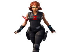 Fortnite Black Widow Outfit, Sleek Attire, Marvel Character, Espionage Theme, Action Ready PNG