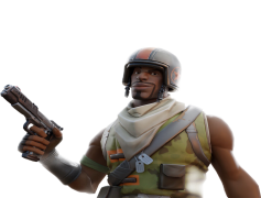 Fortnite Highrise Assault Trooper, Action, Skins, Character, Victory PNG