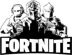 Fortnite Logo, Gaming Emblem, Battle Royale Symbol, Virtual World Icon, Interactive Art PNG