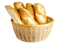 French Bread Basket, Loaf, Crusty, Fresh, Soft PNG