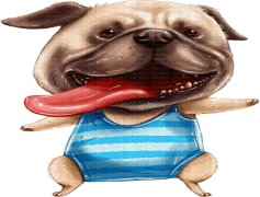 Funny Dog, Hilarious Canine, Quirky Pet, Jolly Furball, Amusing Doggo PNG