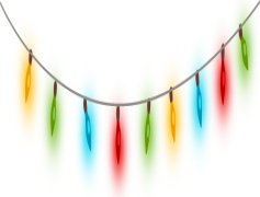 Garland Light, Festive, Bulbs, Bright, Decorative PNG