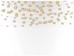 Garland Light Glowing, Decorative Illumination, Festive Decor, Holiday Ambiance, Celebration Mood PNG