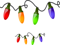 Garland Light, Holiday Vibes, Celebration Ambiance, String Lights, Seasonal Charm PNG