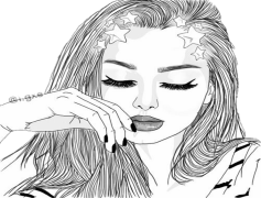 Girl Drawing, Artistic Talent, Imagination, Creative Expression, Female Artist PNG