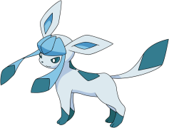 Glaceon Pokemon, Cute, Elegant, Frosty, Ice Type PNG