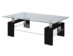 Glass Furniture, Contemporary Style, Modern Decor, Sleek Aesthetic, Durable Material PNG