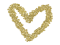 Glitter Gold Heart, Sparkling, Shiny, Romantic, Love PNG