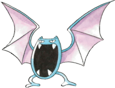 Golbat Pokemon, Winged Creature, Poison Type, Bloodsucking Ability, Evolving Bat PNG