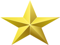 Gold Star Sticker, Excellence Marker, Achievement Emblem, Success Badge, Recognition Seal PNG