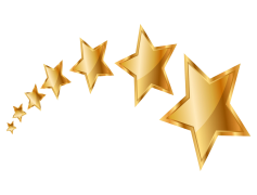 Gold Star Sticker, Reward Badge, Praise Label, Achievement Token, Motivation Sticker PNG