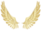 Gold Wings, Symbol, Freedom, Luxury, Ornate PNG