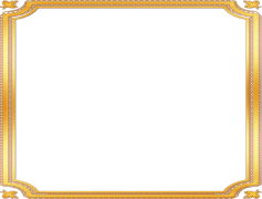 Golden Frame, Stylish, Decorative, Ornate, Timeless PNG