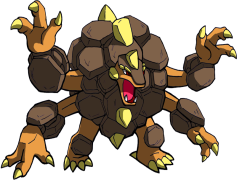 Golem Pokemon, Rock Type, Legendary Origin, Earth Element, Ancient Guardian PNG