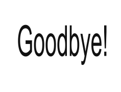 Goodbye, Farewell, Until Next Time, See You, Adieu PNG