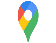 Google Maps Logo, Location Symbol, Route Indicator, Direction Sign, Navigation Emblem PNG