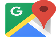 Google Maps Logo, Map Pin, Travel Guide, Geolocation Symbol, Location Marker PNG