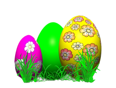 Grass Easter Egg, Colorful Ornament, Nature Theme, Seasonal Symbol, Spring Decoration PNG