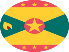 Grenada Flag, Stars, Triangle, Caribbean, Symbolism PNG