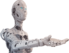 Grey Robot, Innovation, Intelligence, Automated, Cybernetic PNG