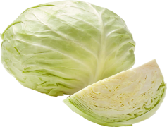 Half Cabbage, Raw, Green, Healthy, Vegetable PNG