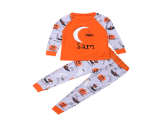 Halloween Pajamas, Creepy Comfy Attire, Festive Bedtime Outfit, Pumpkin PJs, Ghostly Loungewear PNG