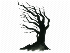 Halloween Tree, Haunting, Festive, Autumn, Spooky PNG