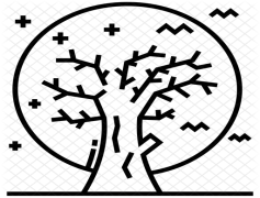 Halloween Tree, Pumpkin Lanterns, Autumn Celebration, Spooky Decor, Festive Spirits PNG