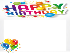 Happy Birthday Frame, Cheerful, Joyful, Party, Wishes PNG