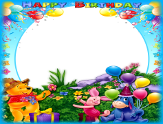 Happy Birthday Frame, Festive Border, Event Celebration, Birthday Wishes, Special Occasion PNG