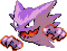 Haunter Pokemon, Gloomy Aura, Shadowy Figure, Ghost Type, Eerie Presence PNG