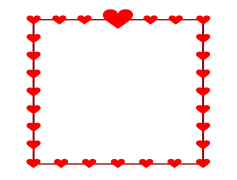 Hearts Frame, Love, Celebration, Romance, Decoration PNG