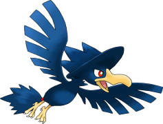 Honchkrow Pokemon, Sinnoh Region, Flying Type, Murkrow Evolution, Dark Type PNG
