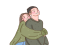 Hugging, Squeezing, Affection, Embracing, Holding PNG
