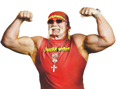 Hulk Hogan, Legendary Wrestler, Wrestling Superstar, Iconic Champion, Muscle Power PNG