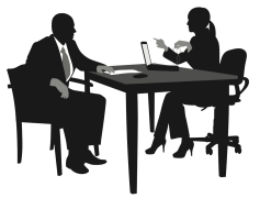 Job Interview Silhouette, Meeting, Preparation, Discussion, Business PNG