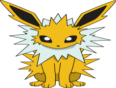Jolteon Pokemon, Johto Region, Fast Speed, Electric Type, Evolved Form PNG