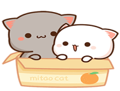 Kawaii Cat, Sweet Cat, Cute Feline, Adorable Kitty, Whimsical Cat PNG