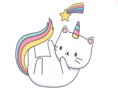 Kawaii Cat, Whimsical Cat, Cute Feline, Fun Kawaii, Sweet Cat PNG