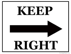 Keep Right, Navigation, Safety, Guidance, Travel PNG