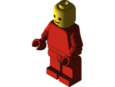 Lego Man, Building Blocks, Playful Animation, Toy Character, Colorful Plastic PNG