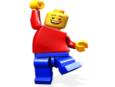 Lego Man, Miniature Character, Toy Figure, Building Blocks, Creative Play PNG