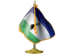 Lesotho Flag, National Emblem, Green, Blue, Mountain Symbol PNG
