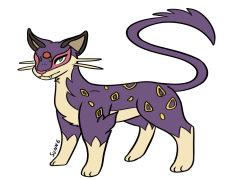 Liepard Pokemon, Quick Attacker, Elegant Appearance, Dark Type, Sneaky Predator PNG