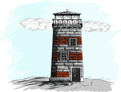 Lighthouse, Beacon, Coastal, Safety, Tower PNG