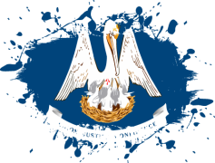 Louisiana Flag, State Emblem, Heritage Banner, Cultural Representation, Pelican Symbol PNG