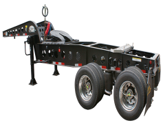 Lowboy, Hauling, Vehicle, Freight, Trailer PNG