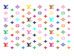 Lv Pattern, Trendy Style, Modern Aesthetic, Stylish Motif, Unique Print PNG