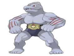 Machoke Pokemon, Competitive Battler, Bodybuilder Pokémon, Physical Power, Evolving Strength PNG